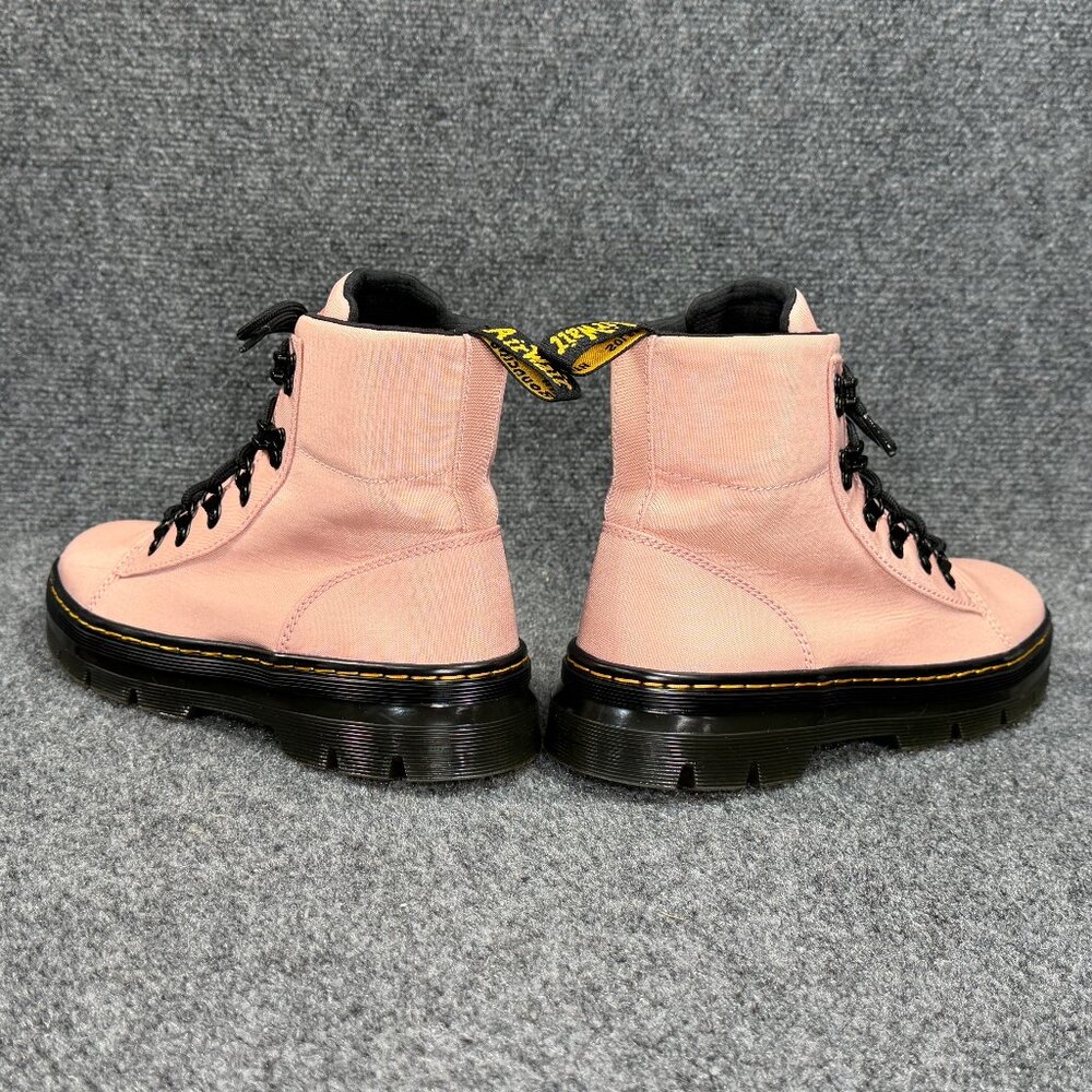 Dr. Martens Pink Canvas Combat Boots - Picture 7 of 13